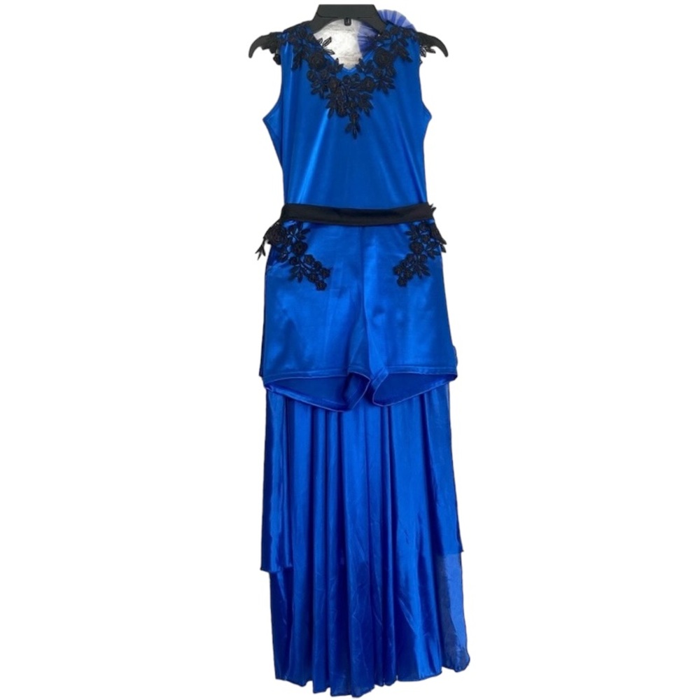 Curtain Call  Halloween or Dance Costume  Radiance Blue Sapphire  Adult M